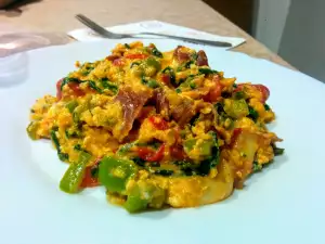Leckeres Frühlingsgericht mit Eier