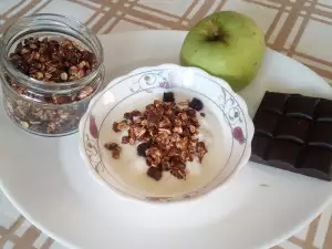 Hausgemachtes Müsli mit Schokolade