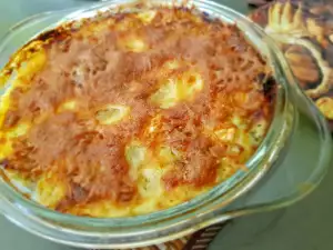 Gratin mit Blumenkohl und Käse