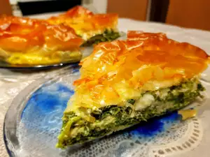 Griechischer Pie Spanakopita (Σπανακόπιτα)