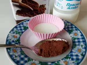 Antifaltenmaske mit Kakao und Milch