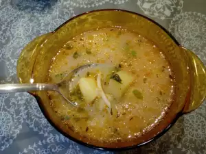 Kartoffelsuppe mit Fadennudeln