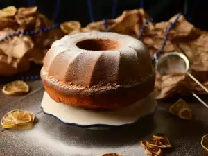 Goldener Kürbiskuchen