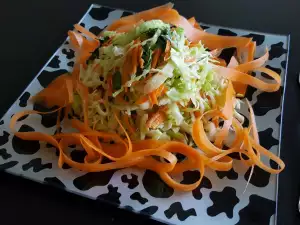 Klassischer Weißkrautsalat mit Karotten