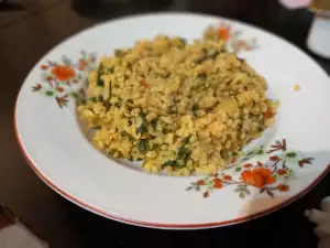 Brennnesseln mit Bulgur