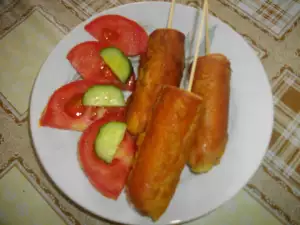 Hausgemachte Korn Dogs