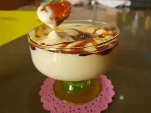 Sabayon Creme mit weißer Schokolade