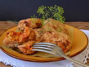 Frikadellen aus gerösteten roten Paprika