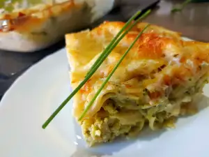 Lasagne mit Brokkoli und Käse