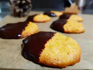 Kürbisplätzchen mit Schokobelag