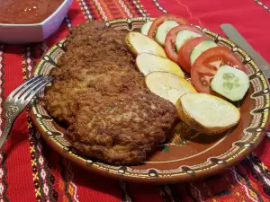 Einfache Hackfleischschnitzel