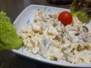 Mafaldine con funghi