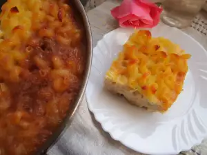 Gebackene Makkaroni mit Karamell