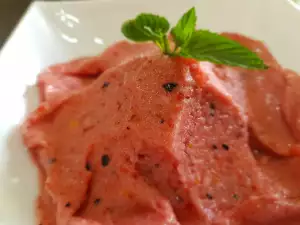 Gesundes Himbeereis