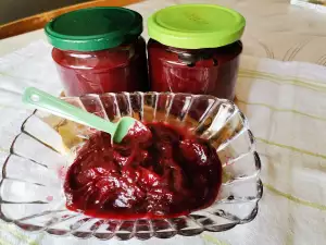 Marmelade aus Pflaumen und Äpfel ohne Zucker