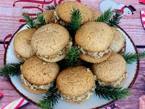 Weihnachtslebkuchen mit Eiercreme