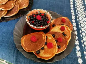 Mini Pfannkuchen aus Dinkelmehl