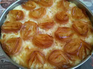 Türkischer Milchkuchen mit leckerem Belag
