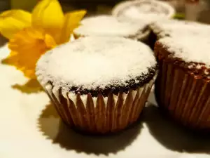 Muffins mit Haferflocken und Marmelade für Kinder