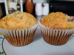 Pfannkuchenmuffins mit Blaubeeren