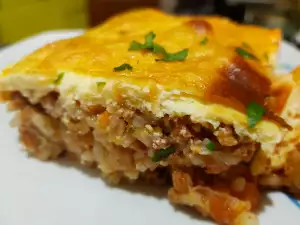 Leckeres Gemüse Moussaka mit Reis