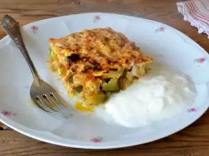 Moussaka mit Zucchini und Hähnchen