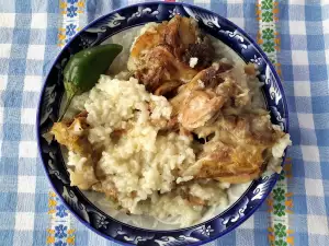 Enten Manchons de Canard mit Reis im Ofen