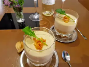 Panna Cotta aus Gänseleber mit Äpfeln