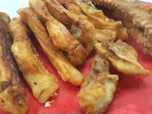 Panierter gebratener Karpfen