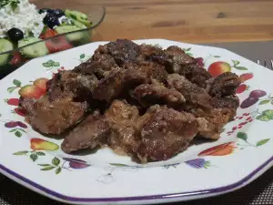 Gebratene Hühnerleber