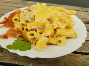 Pasta mit Austernseitlingen und Prosciutto