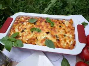 Italienische Pasta im Ofen
