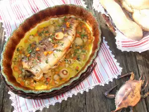 Gefüllte Forelle mit Gemüse