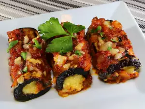 Auberginenröllchen à la Parmigiana