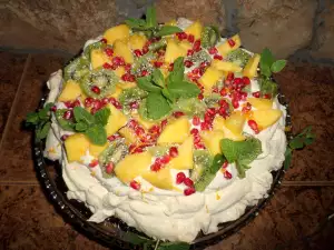 Tropische Pavlova Torte