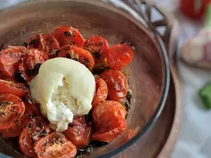 Burrata im Ofen gebacken