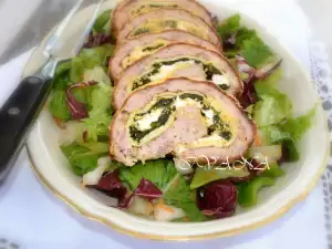 Gebackene Hähnchenrolle