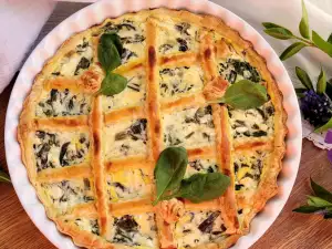 Wunderschöner Butterpie mit Spinat