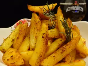 Knusprig würzige Kartoffeln mit Rosmarin im Ofen