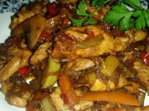 Chinesisches Hähnchen mit Gemüse
