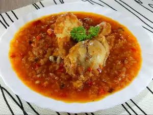 Hähnchen Zwiebeleintopf
