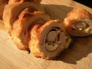 Panierte Hähnchenröllchen