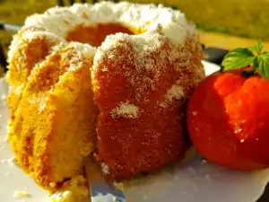 Fastenkuchen mit Mandarinen und Kokosnuss