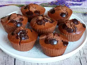 Vegane Cupcakes mit Zartbitterschokolade