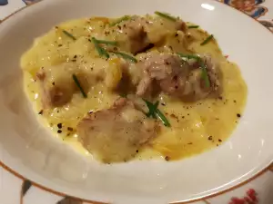Geschmorte Pute mit Zucchini