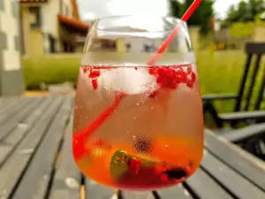 Fruchtcocktail mit Weißwein