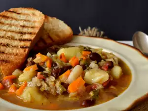 Vegetarisches Ribollita Toscana