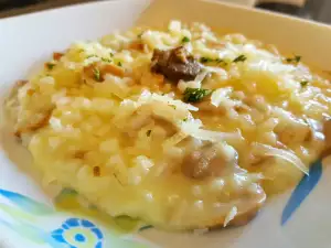 Risotto mit Pilzen und Trüffelpaste