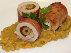 Schweinefleisch Rouladen mit Prosciutto