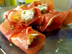 Schinkenröllchen mit leckerer Füllung